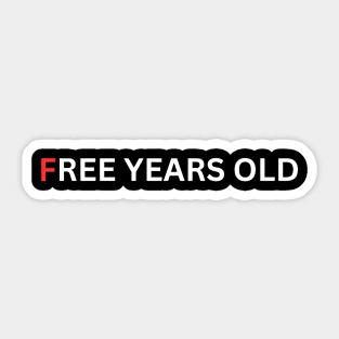 Free years old Sticker